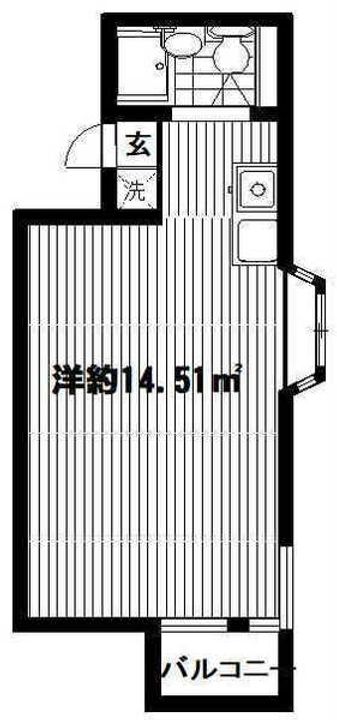 東京都北区赤羽1(マンション)の賃貸物件の間取り