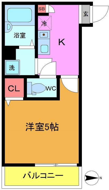 MELDIA船橋二宮の間取り