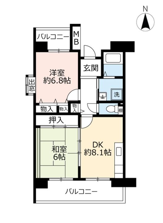 UR香里ヶ丘けやき東街の間取り