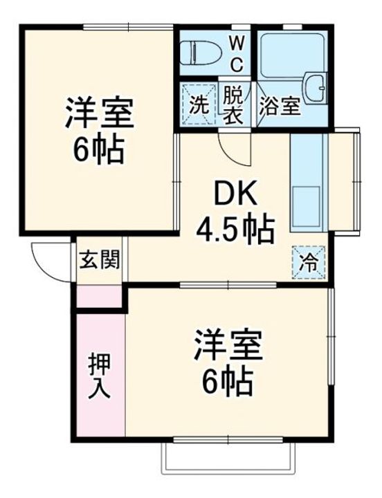 オバタハイツの間取り