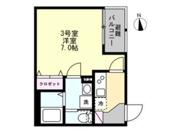 ベイルーム本厚木水引の間取り