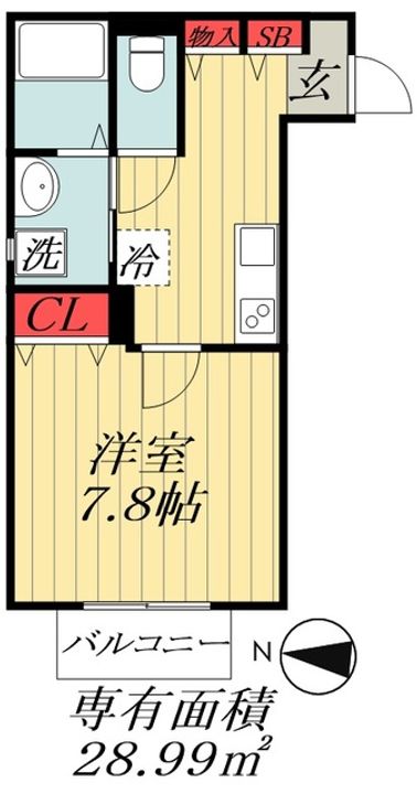 千葉県船橋市海神町東1(マンション)の賃貸物件の間取り