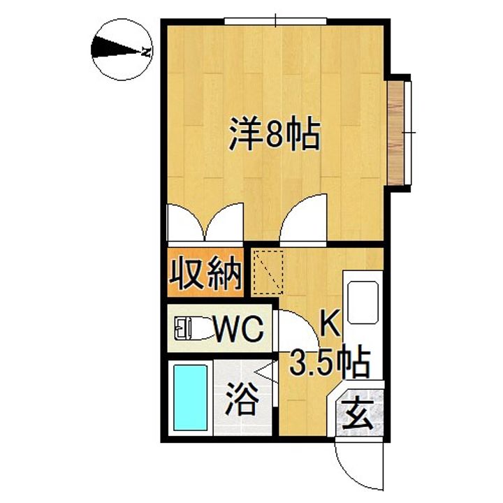 フレールナカノの間取り