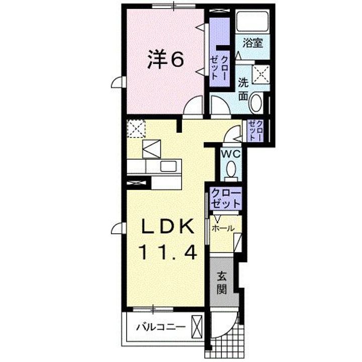 ヴィラ クレアールの間取り