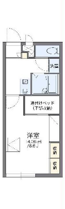 レオパレスHATAKENAKAIIの間取り