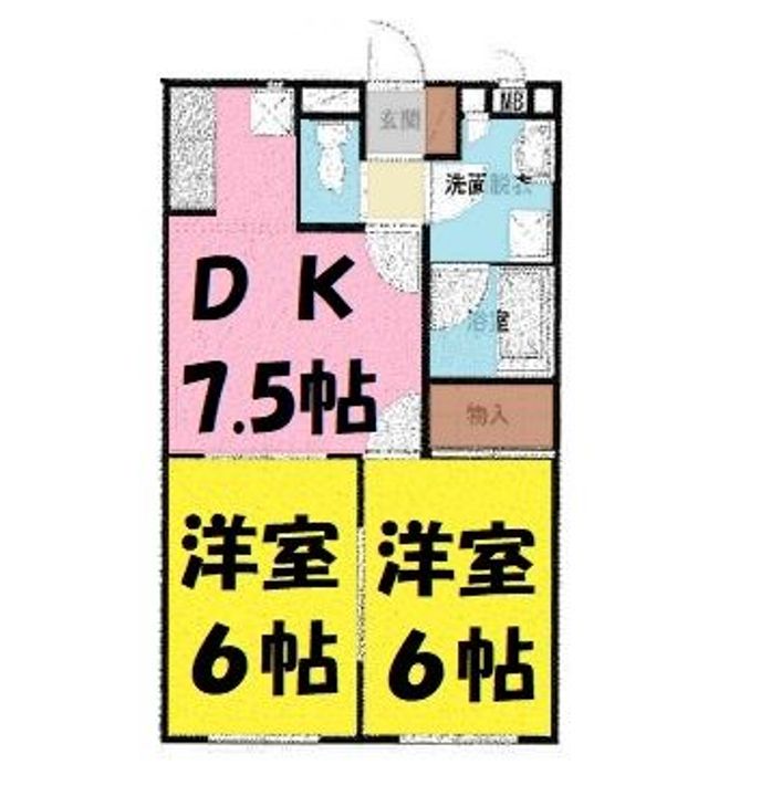 エクレール1の間取り