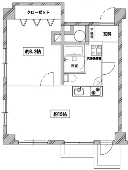 麻布エンパイアマンション ふるりのべの間取り
