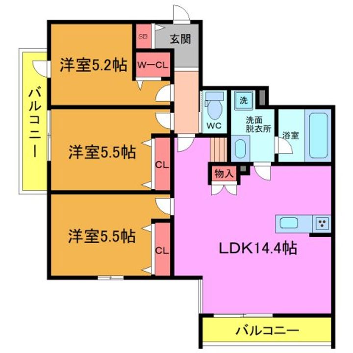 NAKASUの間取り