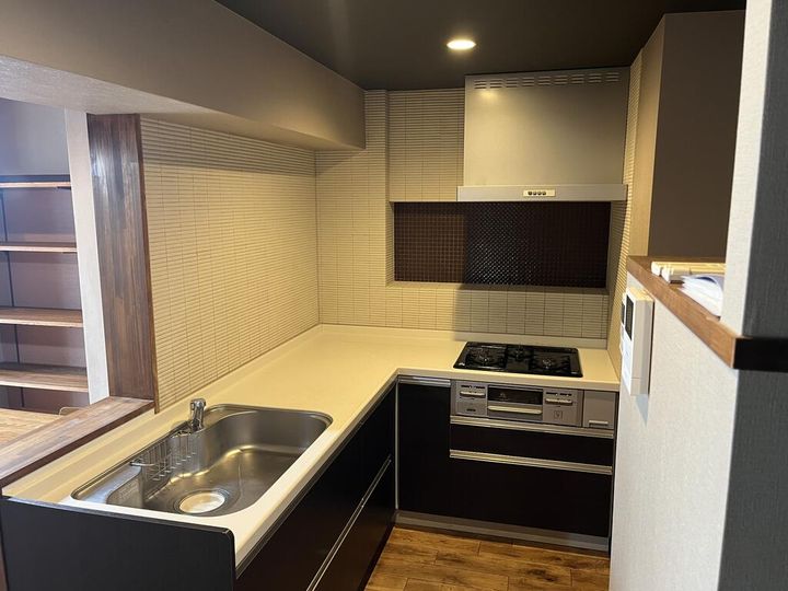 千駄ヶ谷フラワーマンションのキッチン