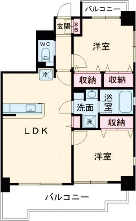ヴェルディーク熊谷オーセンティックの間取り