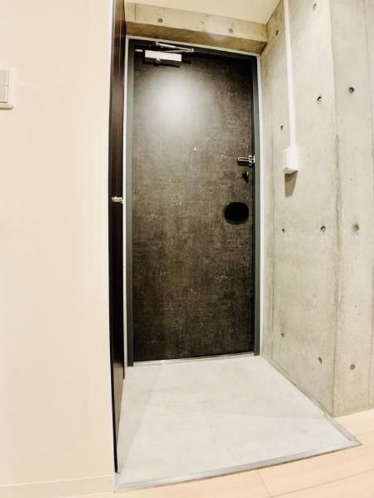 ロータス南長崎の玄関