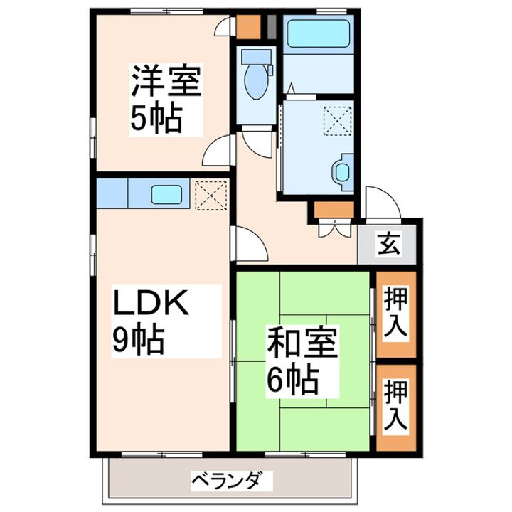 ブレセッドステージAの間取り