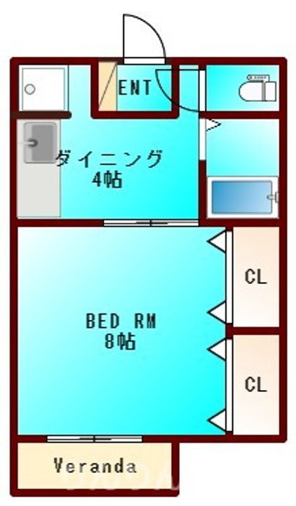 コーポアネシスの間取り