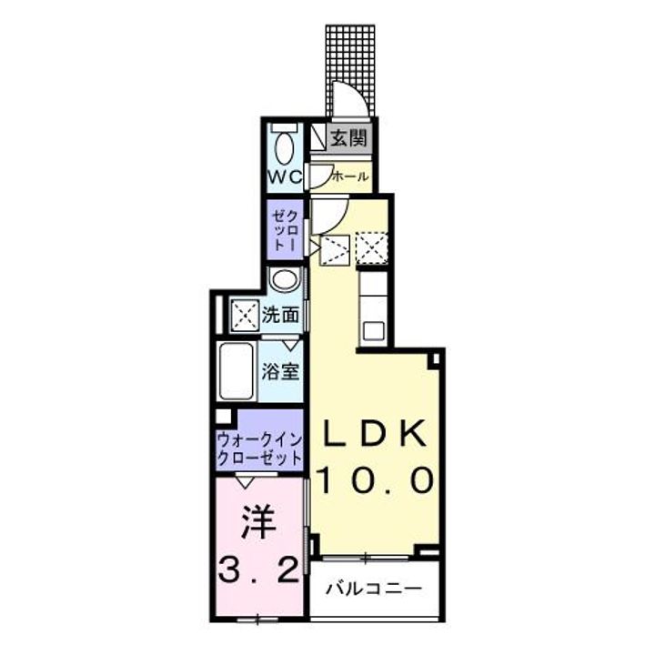 広島県安芸郡海田町三迫1(アパート)の賃貸物件の間取り