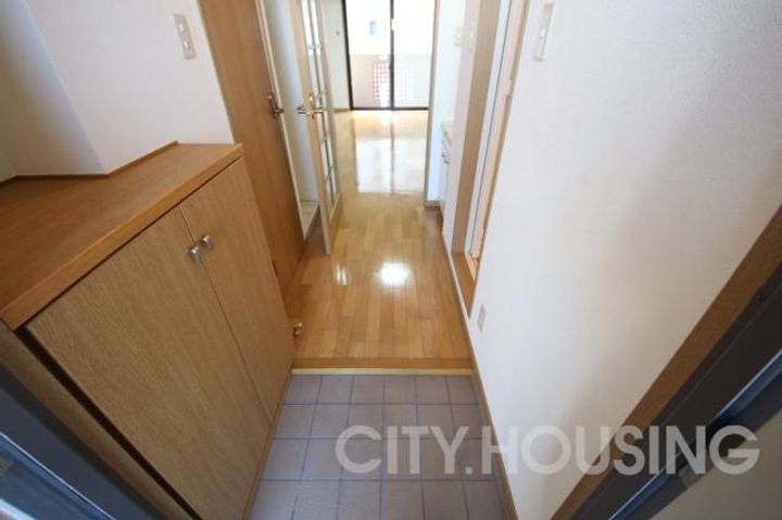 ウイズダム徳島町の玄関