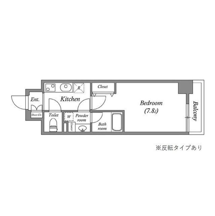 CAVANA九条烏丸の間取り