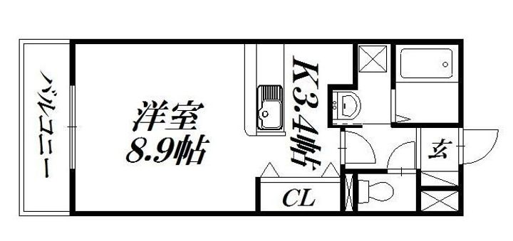 静岡県浜松市中央区中島1(マンション)の賃貸物件の間取り