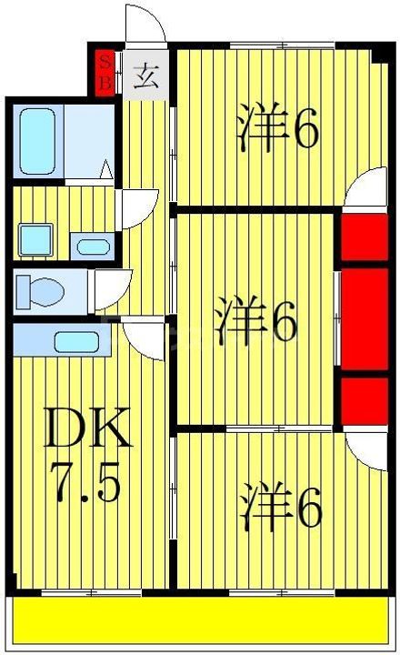 第2パークマンション西原の間取り
