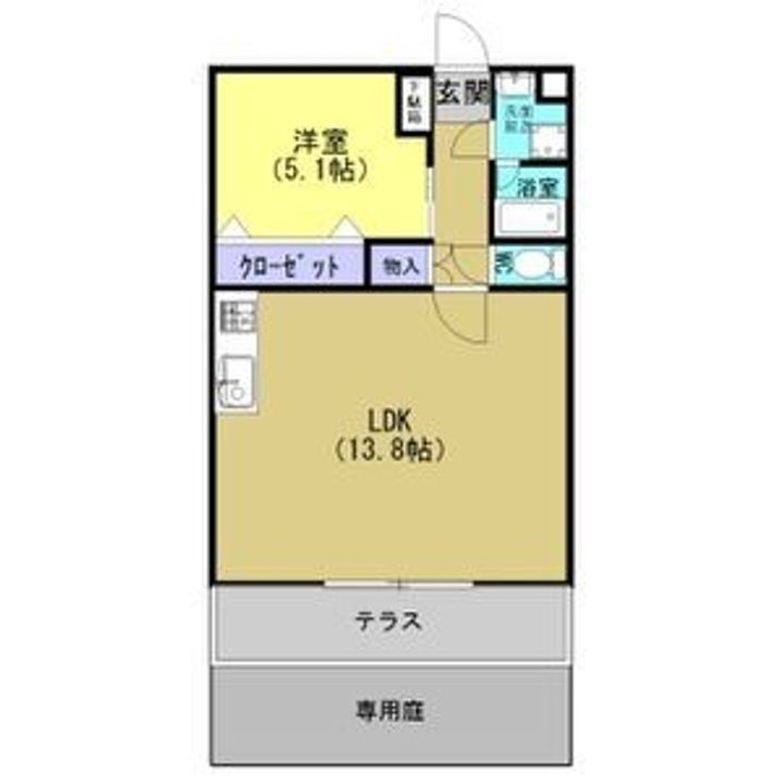 栃木県宇都宮市平出町(マンション)の賃貸物件の間取り