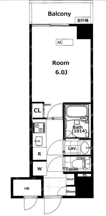 東京都北区上十条5(マンション)の賃貸物件の間取り