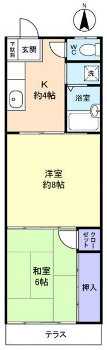 ハイツピースフルの間取り