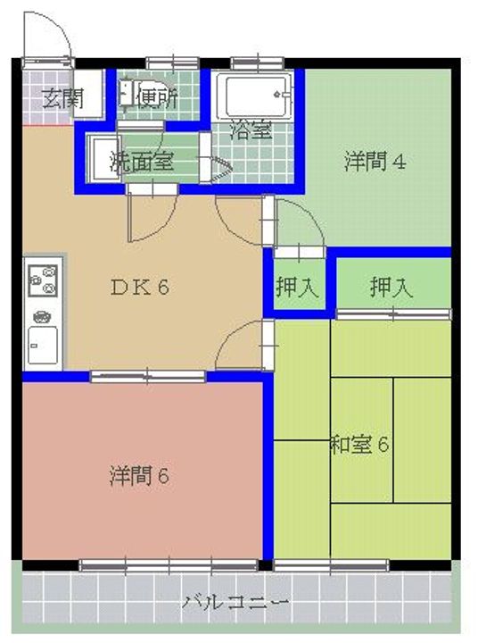 ハイツ中村の間取り
