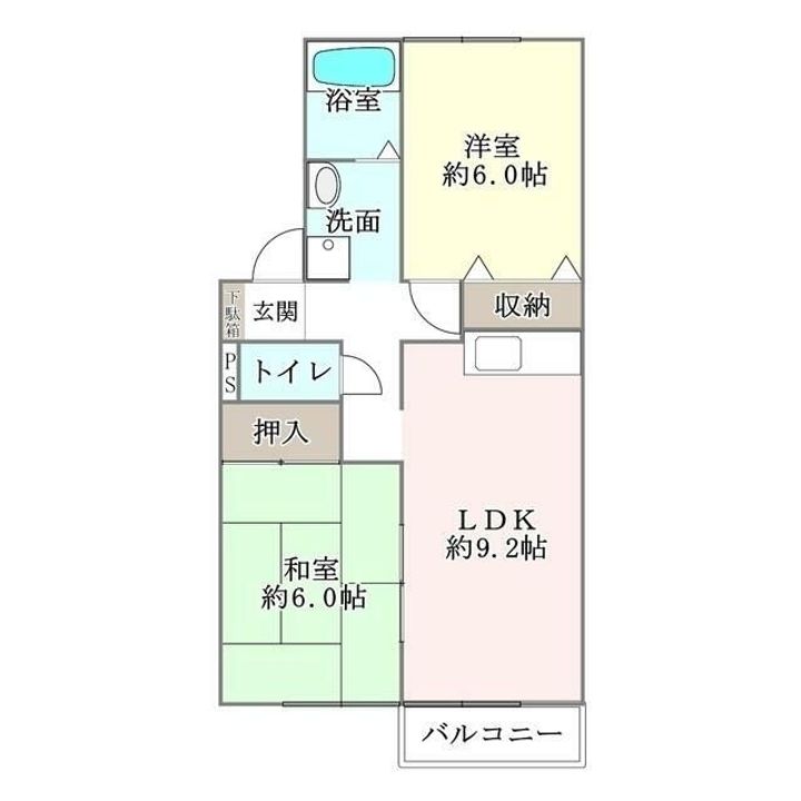埼玉県本庄市けや木3(アパート)の賃貸物件の間取り