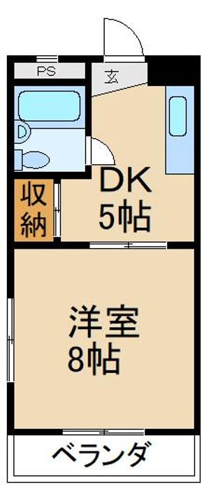 岡田ハイツの間取り