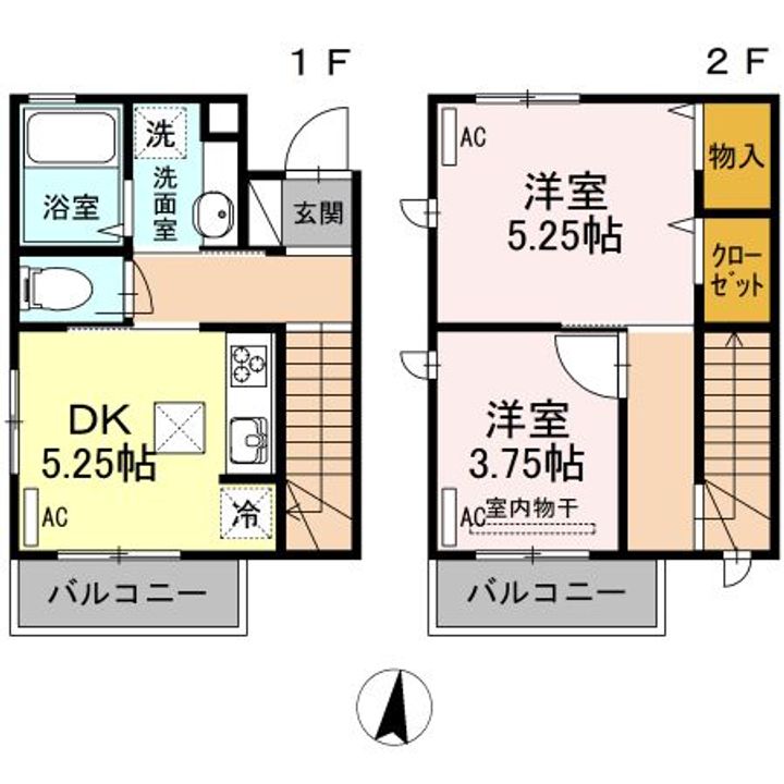 コーラル Aの間取り