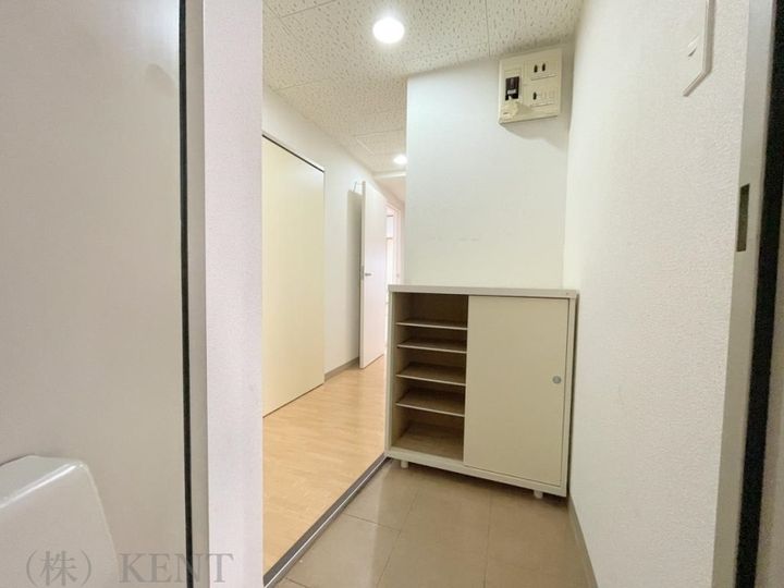 琴似コーポ山竹の玄関