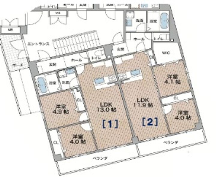 大阪府大阪市城東区中浜3(アパート)の賃貸物件の間取り