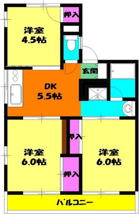 シティハイム ビオラの間取り