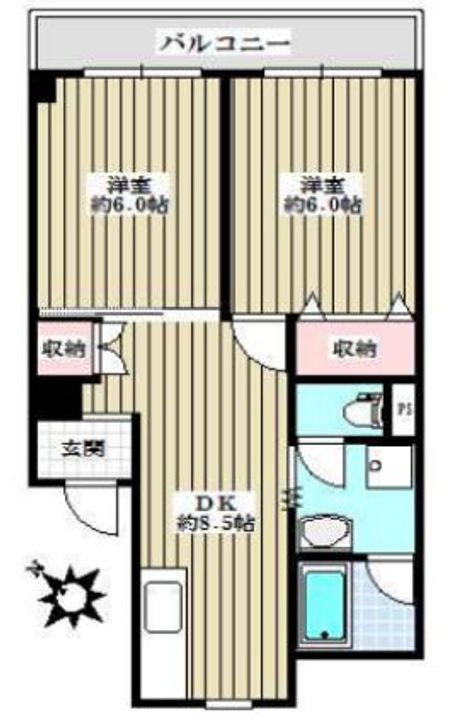 サンライズマンションの間取り