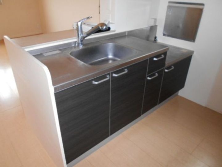 茨城県石岡市旭台3(アパート)の賃貸物件のキッチン