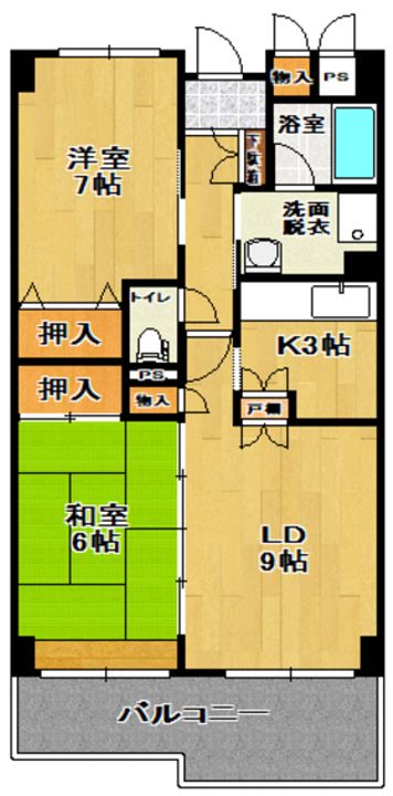 サンフィールズ朝日の間取り