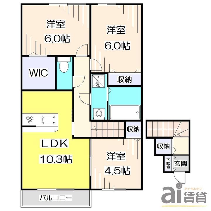 東京都練馬区南大泉3(アパート)の賃貸物件の間取り