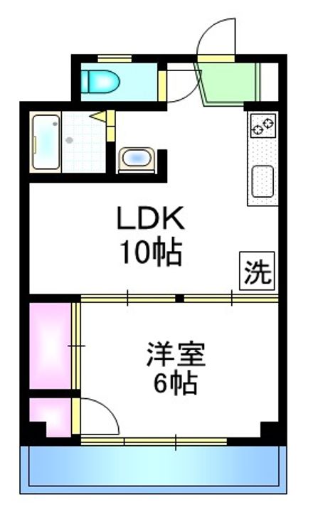 立川ハイツの間取り