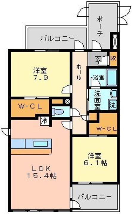 東京都世田谷区祖師谷2(マンション)の賃貸物件の間取り