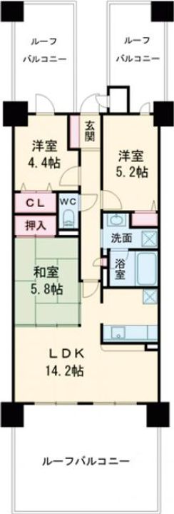 ライオンズマンション西院の間取り