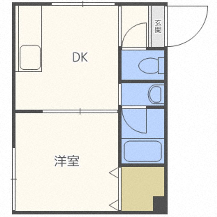 北海道札幌市中央区南九条西8(マンション)の賃貸物件の間取り