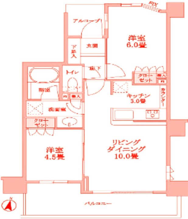 ナイスパークフロンテージ鷺沼の間取り