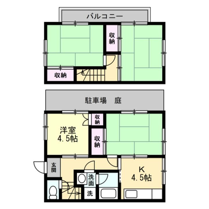 野田市古布内戸建の間取り