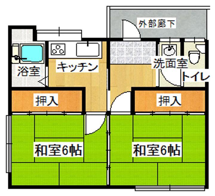 すみれ荘の間取り