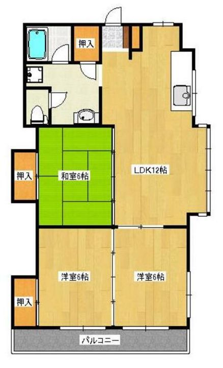 山愛ビルの間取り