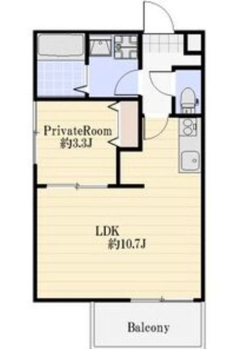 兵庫県加古川市加古川町河原(アパート)の賃貸物件の間取り