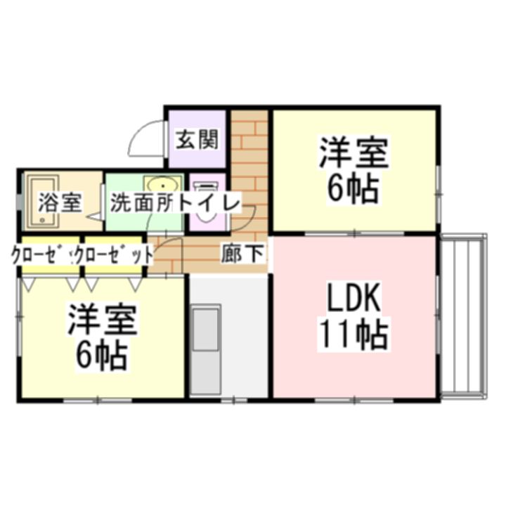 メープルコートつくばの間取り