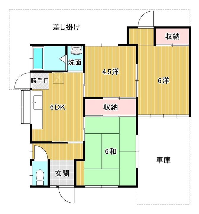 山口県下関市幡生宮の下町(一戸建)の賃貸物件の間取り