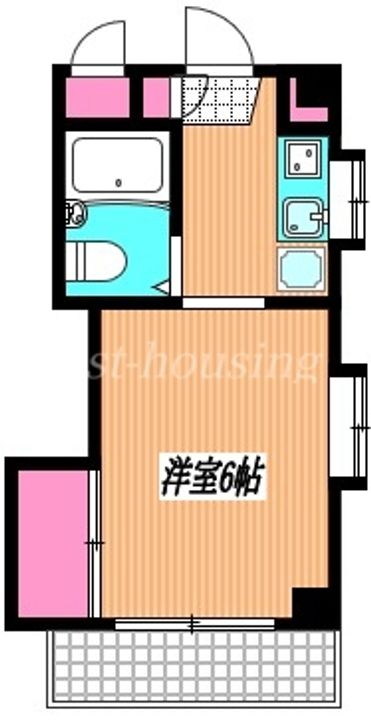 土方ハイツの間取り