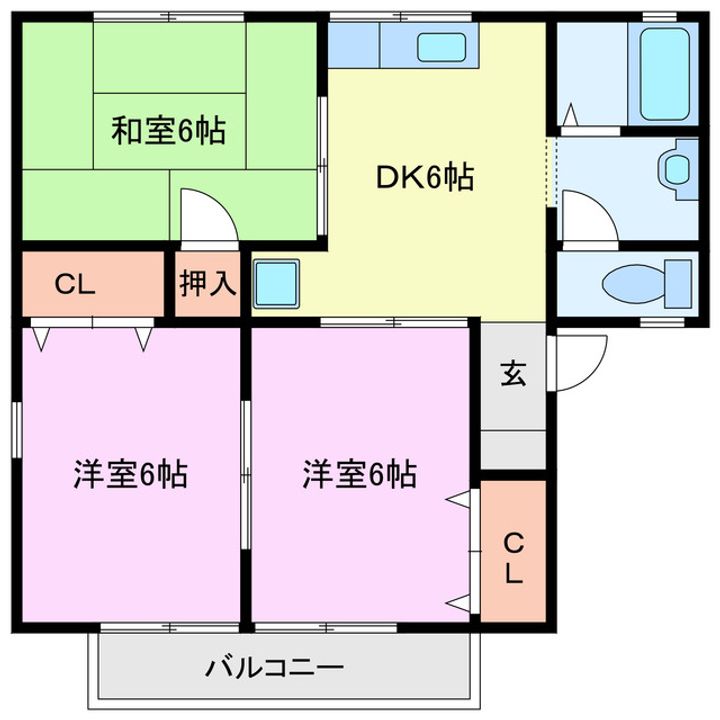 アニバーサリー C棟の間取り