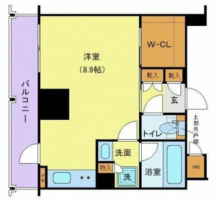 東京都中央区築地7(マンション)の賃貸物件の間取り